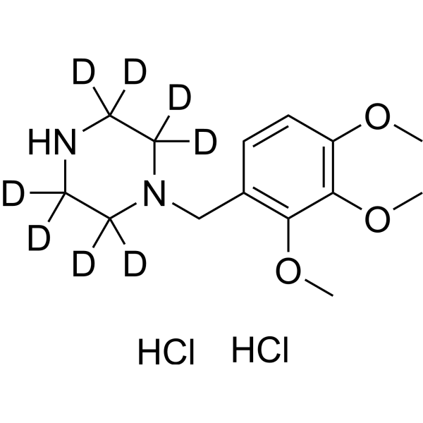 Trimetazidine-d8 dihydrochloride (trimetazidine d8 dihydrochloride) 1219795-37-5